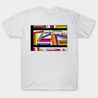 Pop Art Bookshelf T-Shirt